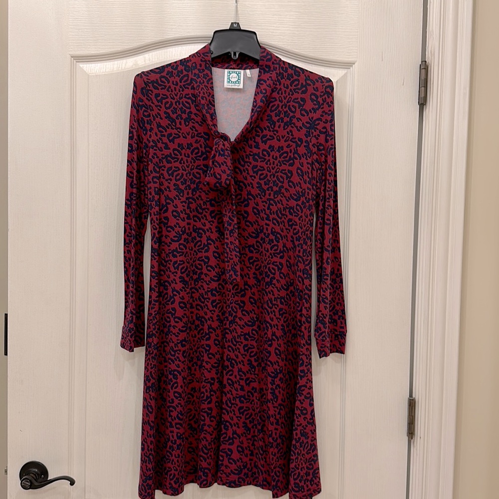 Cute animal print midi dress